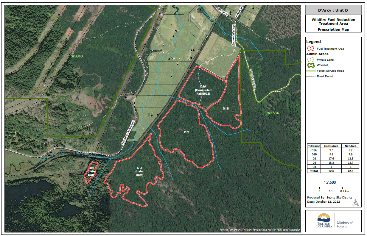 D’Arcy (SLRD) Wildfire Risk Reduction Map